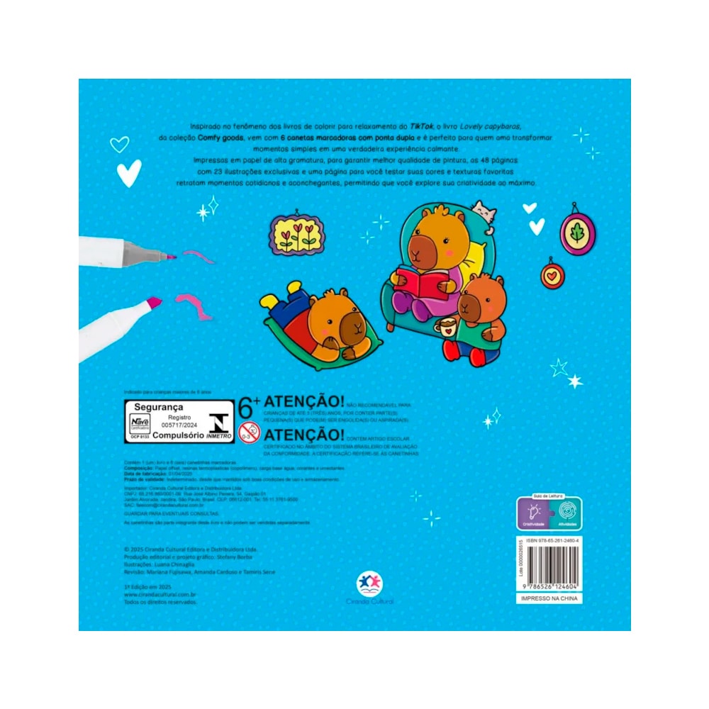 Livro de Colorir | Lovely Capybaras