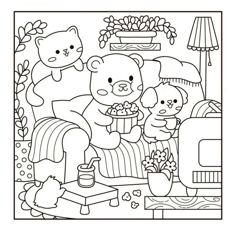 Livro de Colorir | Sweet And Cozy