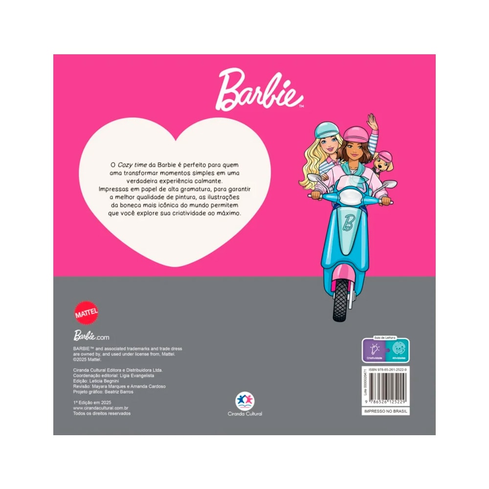 Barbie | Cozy Time | Livro de Colorir