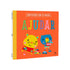Livro infantil "Ajudar | Convivendo Com os Amigos", capa laranja com ilustrações de um urso e um hamster. — Plenitude