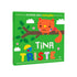 Capa do livro infantil "Meu Primeiro Livro de Emoções - Tina Triste", com um esquilo triste em uma árvore. — Plenitude