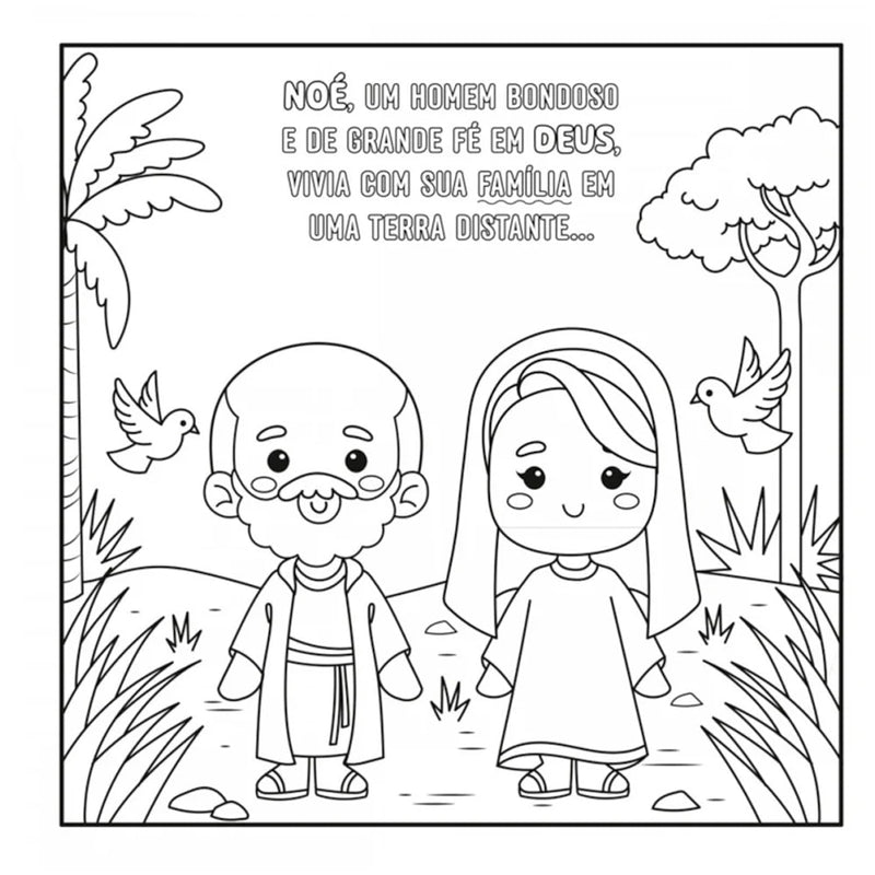 Livro de Colorir | A Arca de Noé | Mini