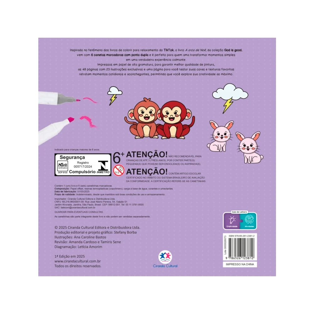 Livro de Colorir | A Arca de Noé | Mini