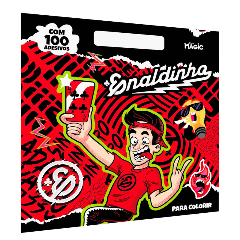 Enaldinho - Colorir com Alça e 100 Adesivos