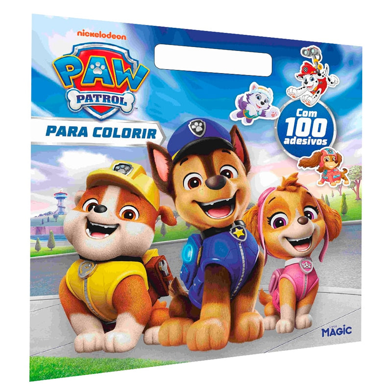 Patrulha Canina - Colorir com Alça e 100 Adesivos