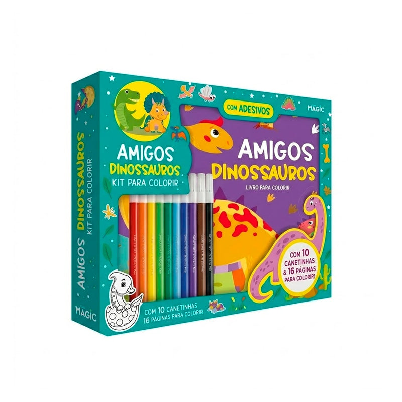 Amigos Dinossauros - Kit para Colorir