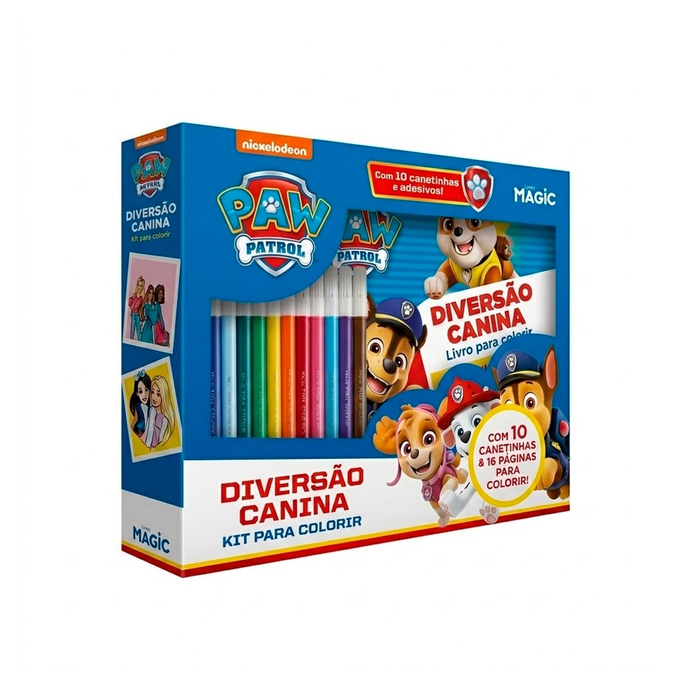 Patrulha Canina - Diversão Canina Kit para Colorir