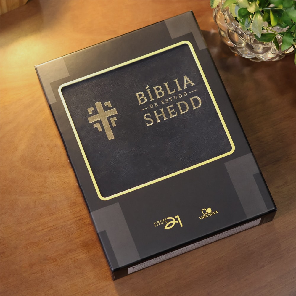 Bíblia de Estudo Shedd | A21 | Couro Sintético Preto