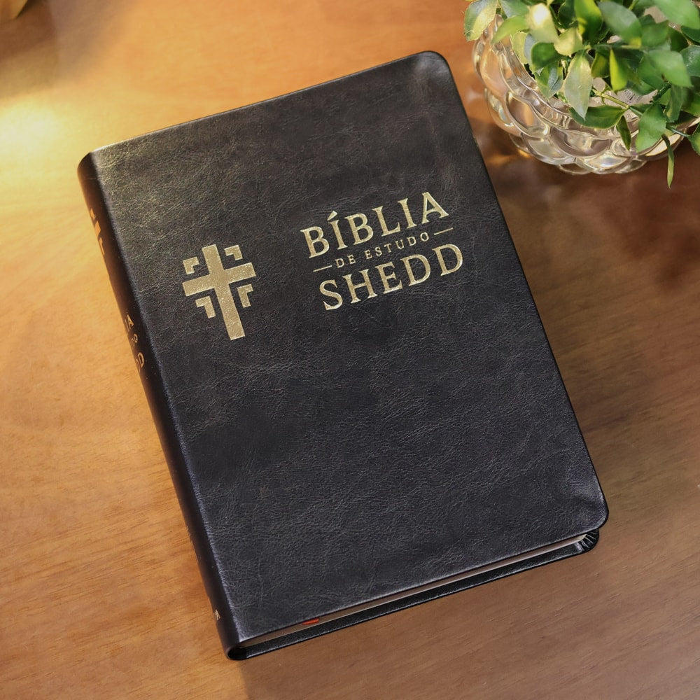 Bíblia de Estudo Shedd | A21 | Couro Sintético Preto