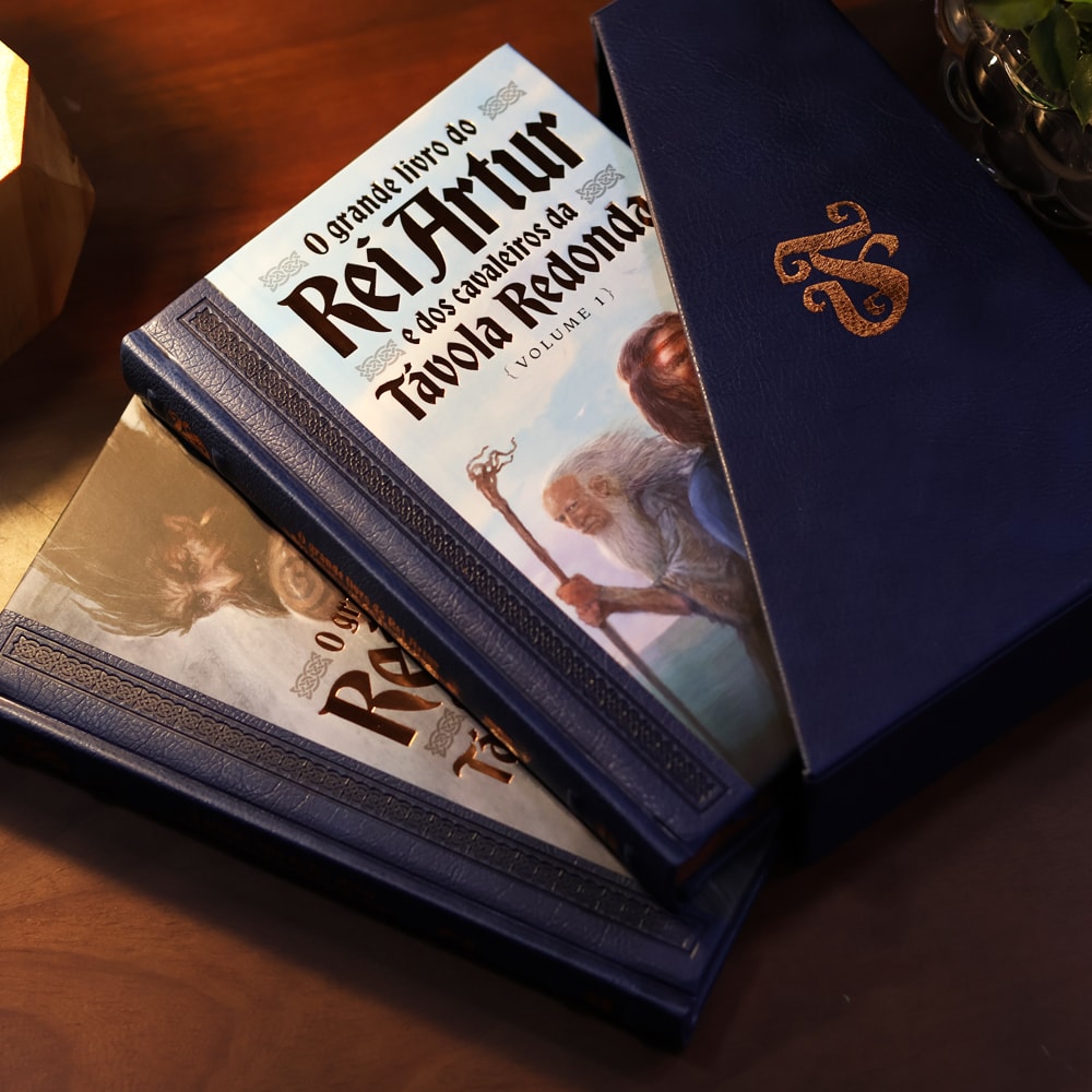 Box o Grande Livro do Rei Artur e Dos Cavaleiros da Távola Redonda| Feéria Antiga | John Matthews