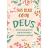 Livro "365 Dias Com Deus", capa floral em tons pastel com título em verde e laranja. — Plenitude