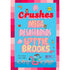 Livro Os Crushes Mega Desastrosos de Lottie Brooks, capa rosa e azul com ilustrações divertidas. — Plenitude