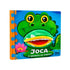 Livro fantoche "Joca O Segredo do Sorriso!", capa colorida com um jacaré verde. — Plenitude
