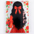Bíblia Sagrada Filha do Rei, ARC, capa dura carteira prateada com ilustração de menina de vestido vermelho e flores. — Plenitude