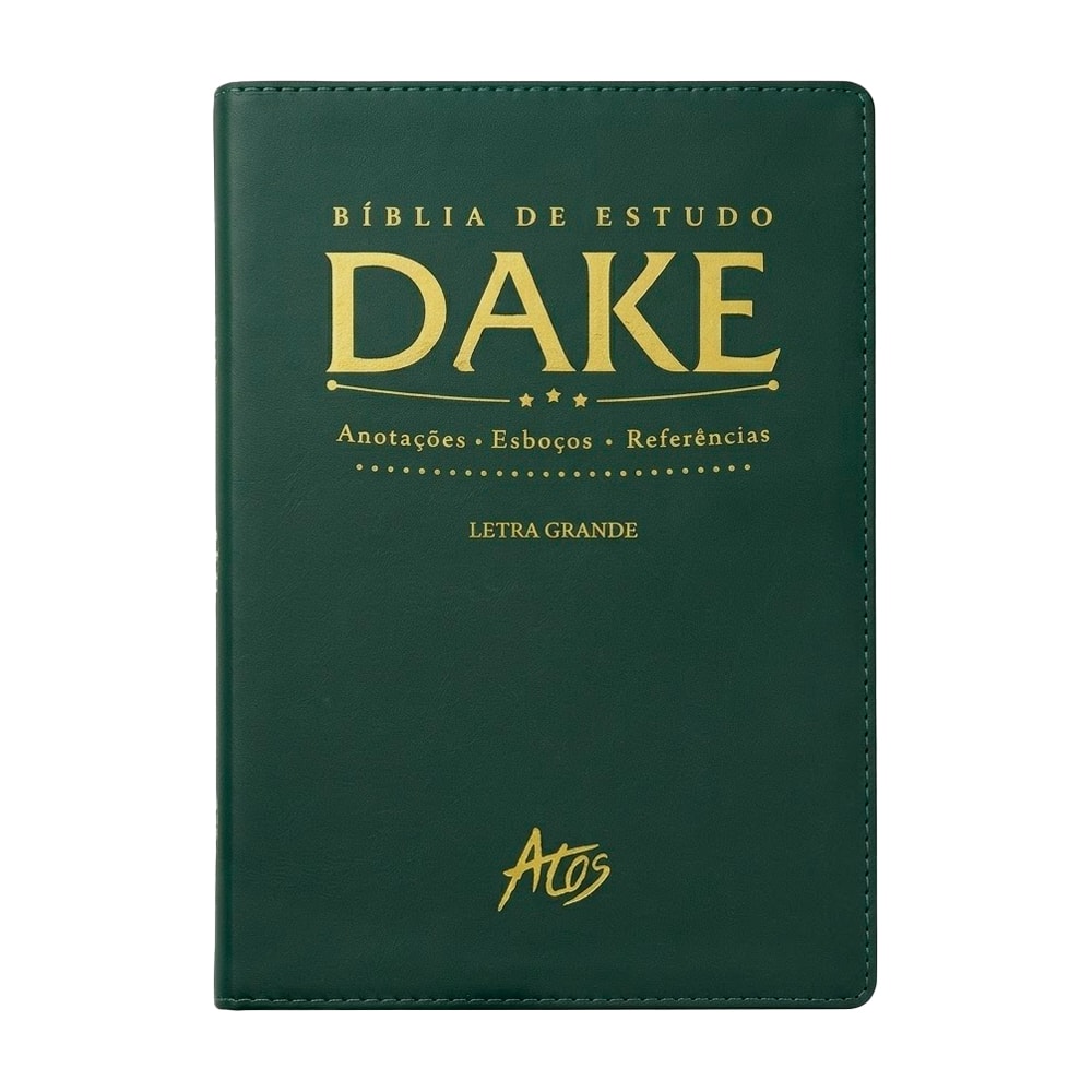 Bíblia de Estudo Dake | ACC | Letra Grande | Capa Luxo Verde