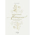 Livro Devocional Florescer | Tati Soeiro, capa branca com detalhes florais dourados. — Plenitude