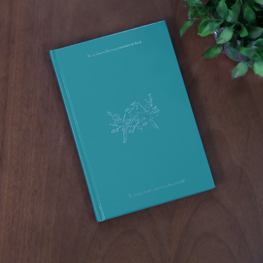 Bíblia Sagrada Pássaros | NTLH | Capa Dura Azul Claro