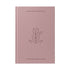 Bíblia Sagrada NTLH capa dura rosa com estampa de tulipa e logo Sociedade Bíblica do Brasil — Plenitude.
