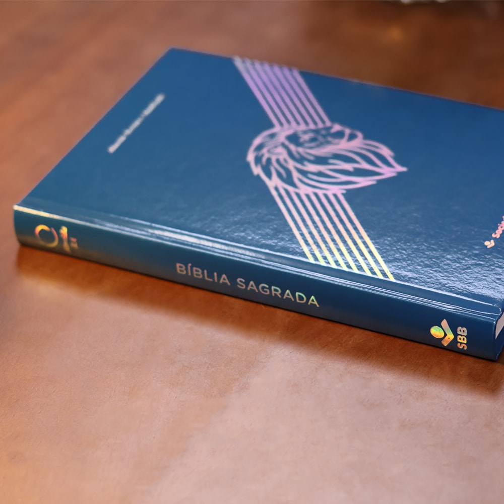 Bíblia Sagrada Leão | ARA | Capa Dura Azul Escuro