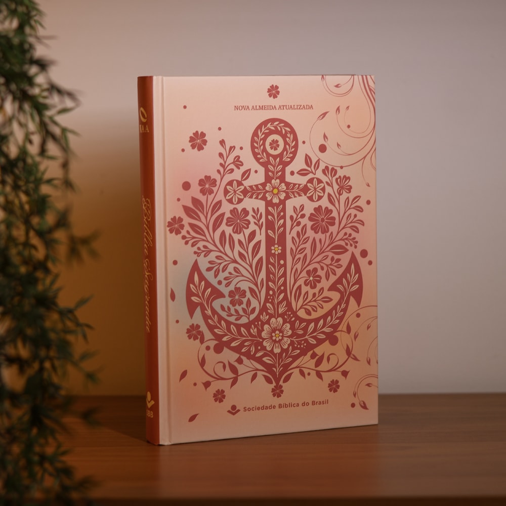 Bíblia Sagrada Âncora | NAA | Capa Dura Bege
