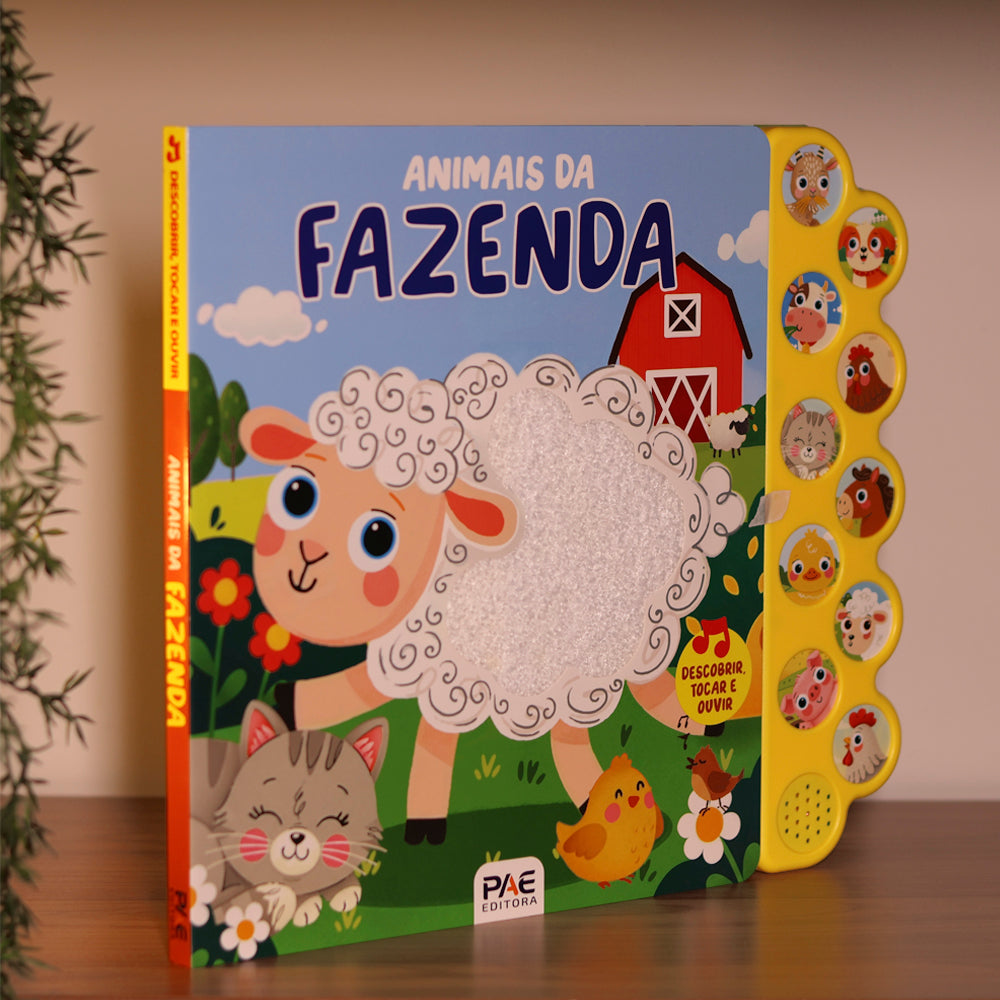 Livro Sonoro Toque e Sinta | Animais da Fazenda