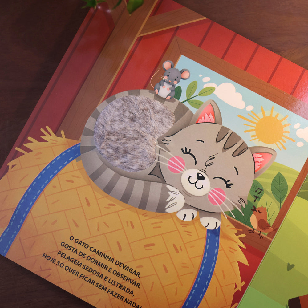 Livro Sonoro Toque e Sinta | Animais da Fazenda