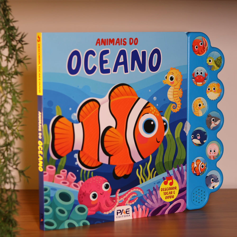 Livro Sonoro Toque e Sinta | Animais do Oceano