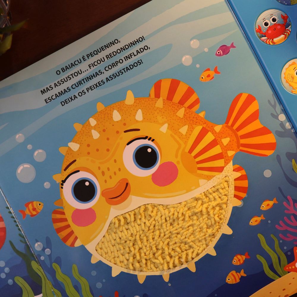 Livro Sonoro Toque e Sinta | Animais do Oceano