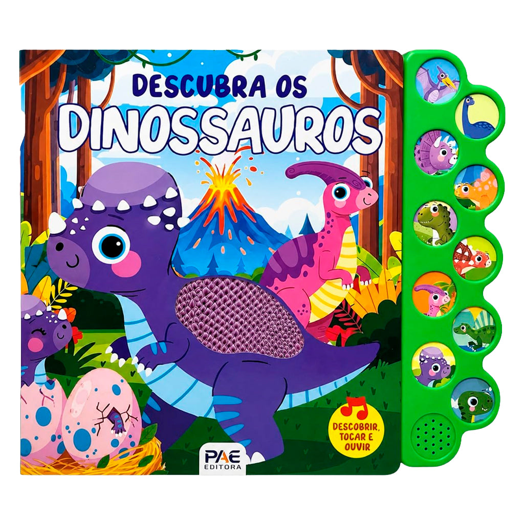 Livro Sonoro Toque e Sinta | Descubra os Dinossauros