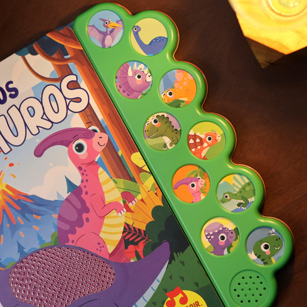 Livro Sonoro Toque e Sinta | Descubra os Dinossauros