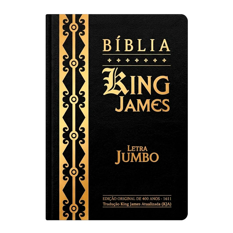 Bíblia King James Atualizada | Letra Jumbo | Capa Arabesco Preta