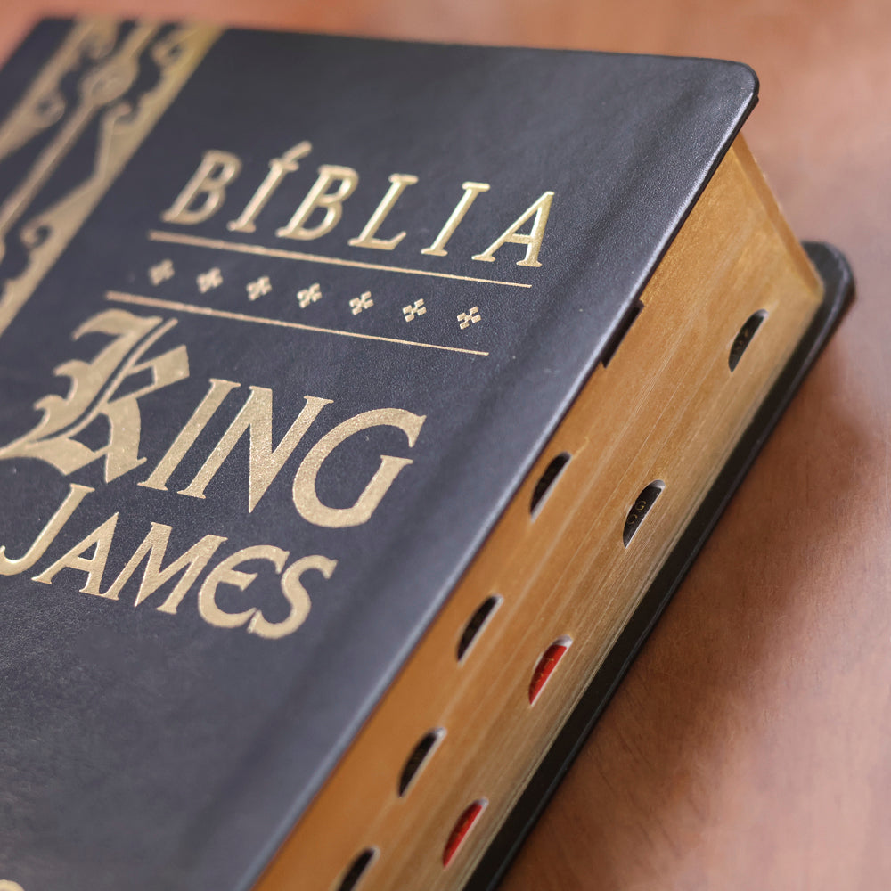 Bíblia King James Atualizada | Letra Jumbo | Capa Arabesco Preta