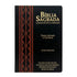 Bíblia Sagrada ARC Letra Gigante, capa preta com detalhes arabescos marrons, Harpa Avivada e Corinhos. — Plenitude