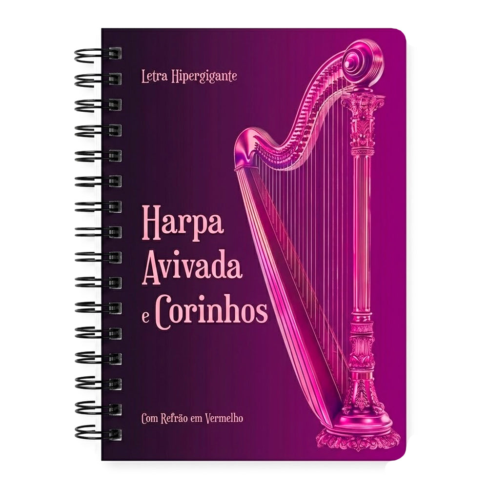 Harpa Avivada e Corinhos Pink | Letra Hipergigante | Capa Dura