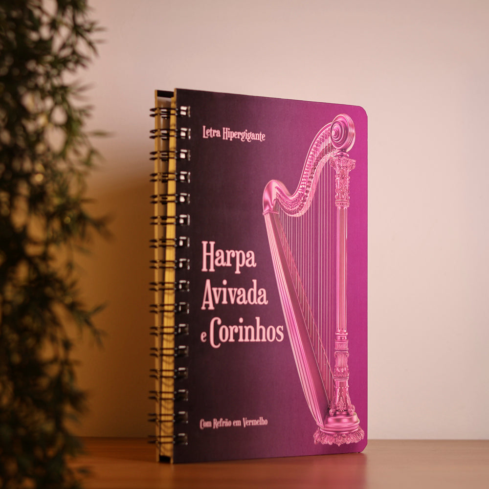 Harpa Avivada e Corinhos Pink | Letra Hipergigante | Capa Dura
