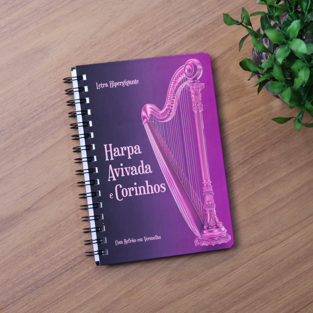 Harpa Avivada e Corinhos Pink | Letra Hipergigante | Capa Dura