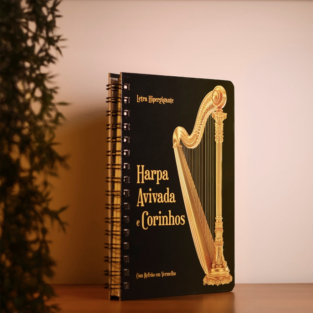 Harpa Avivada e Corinhos Harpa Dourada  | Letra Hipergigante | Capa Dura