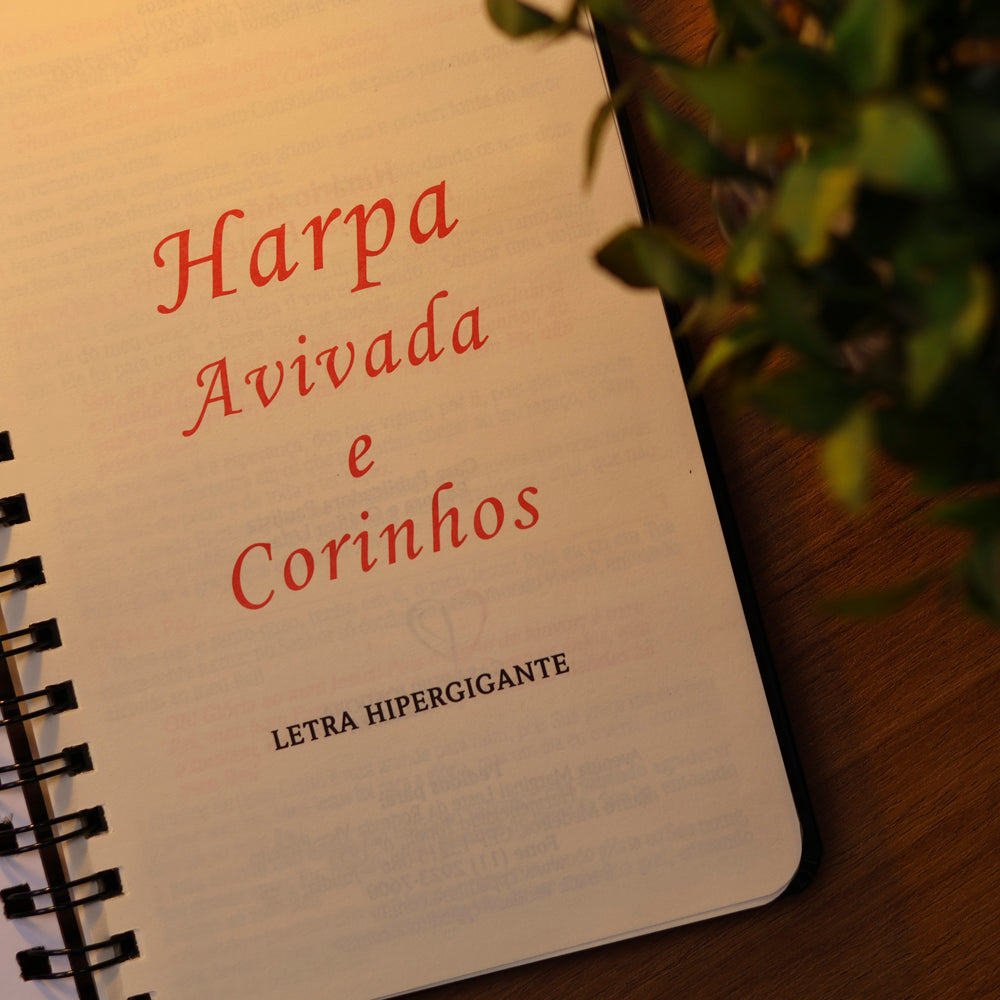 Harpa Avivada e Corinhos Harpa Dourada  | Letra Hipergigante | Capa Dura
