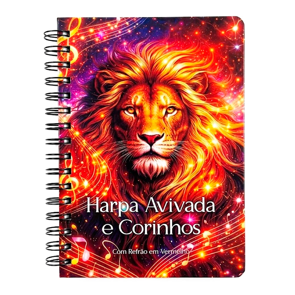 Harpa Avivada e Corinhos Leão Dourado  | Letra Hipergigante | Capa Dura