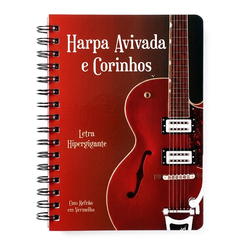 Harpa Avivada e Corinhos Guitarra  | Letra Hipergigante | Capa Dura