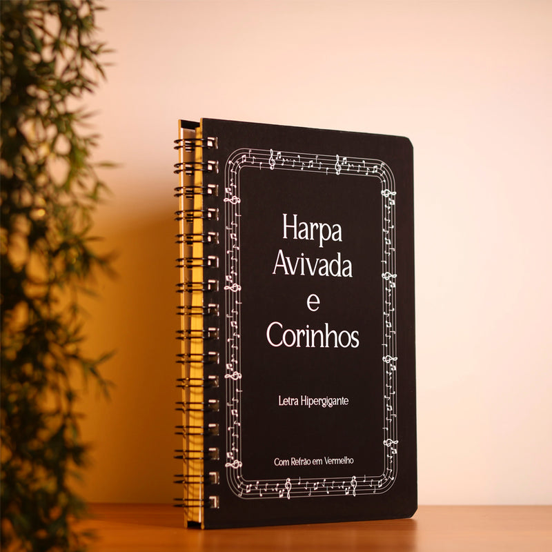 Harpa Avivada e Corinhos Partitura  | Letra Hipergigante | Capa Dura