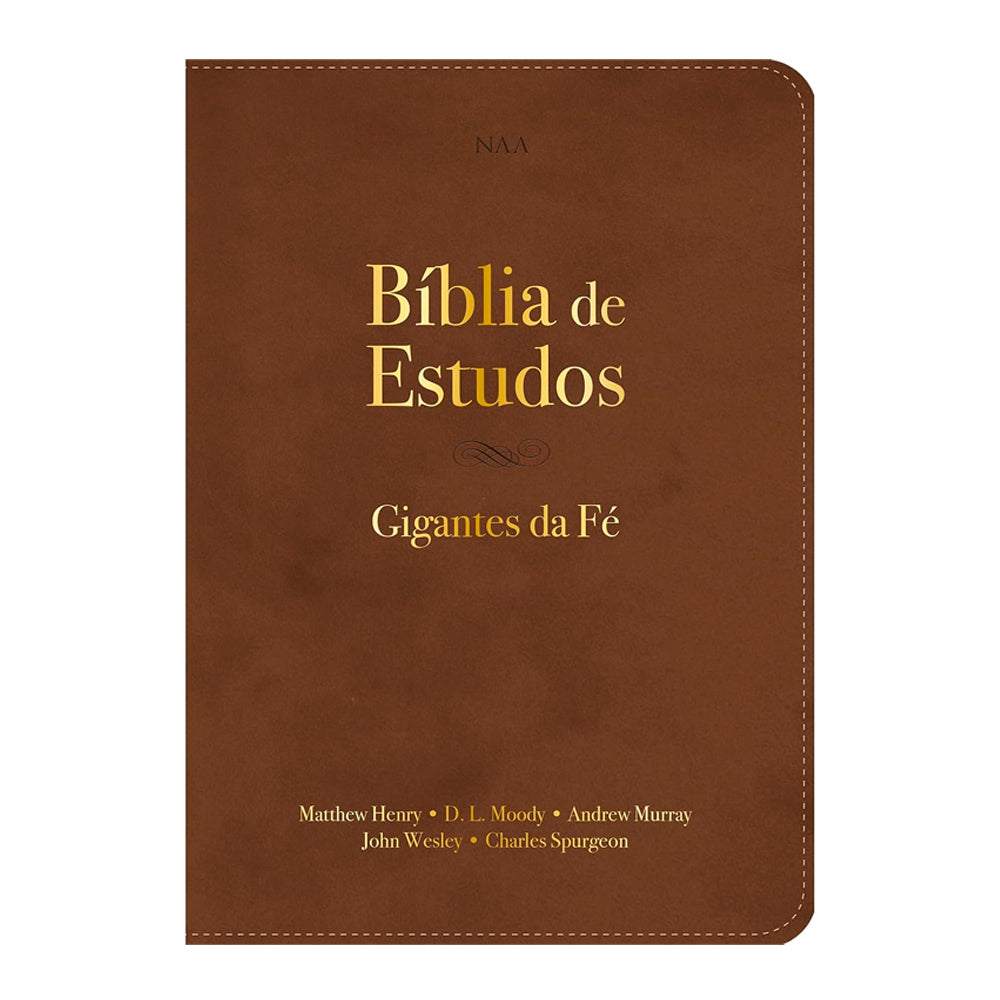 Bíblia de Estudos | NAA | Gigantes da Fé | Marrom