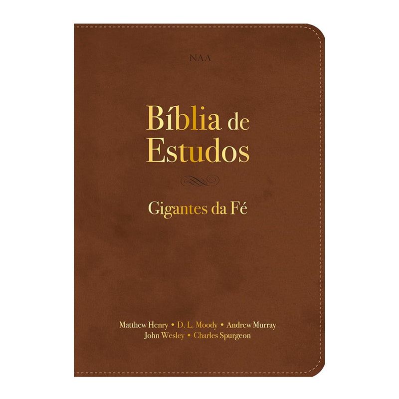Bíblia de Estudos | NAA | Gigantes da Fé | Marrom