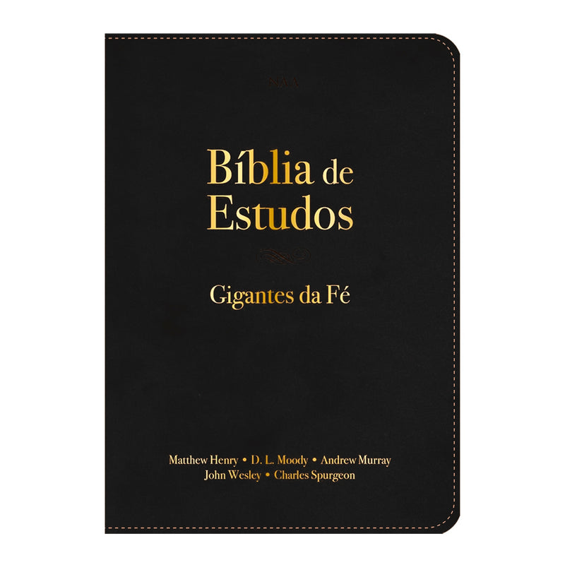 Bíblia de Estudos | NAA | Gigantes da Fé | Preta