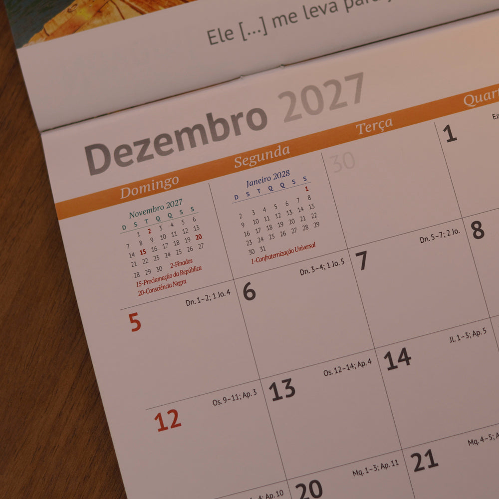 Calendário de Parede 2027 | Paisagem