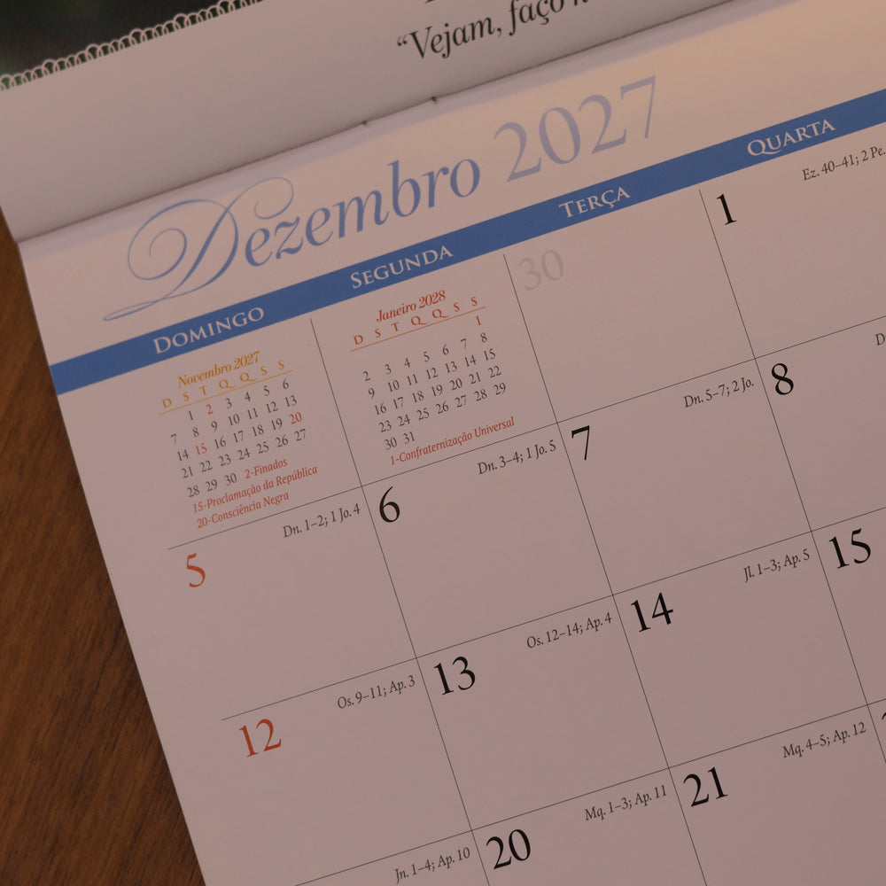 Calendário de Parede 2027 | Mulheres