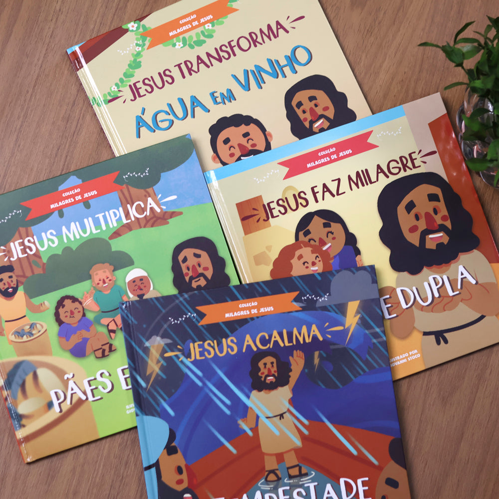 Box Com 4 Livros | Série Milagres de Jesus
