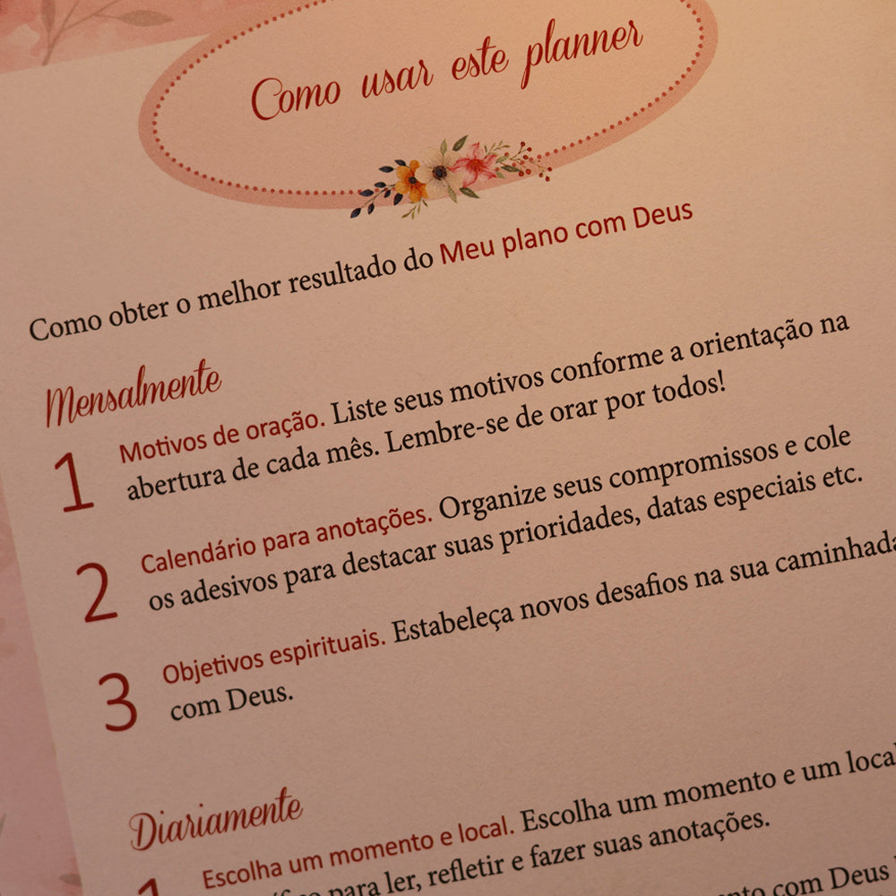 Devocional Meu Plano Com Deus | Rosa