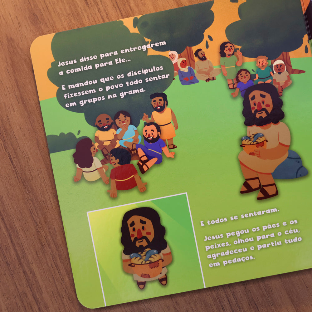 Jesus Multiplica Pães e Peixes | Coleção Milagres | Cartonado