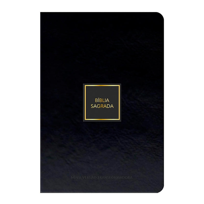 Bíblia Sagrada | NVT | Capa Luxo Preto e Dourado
